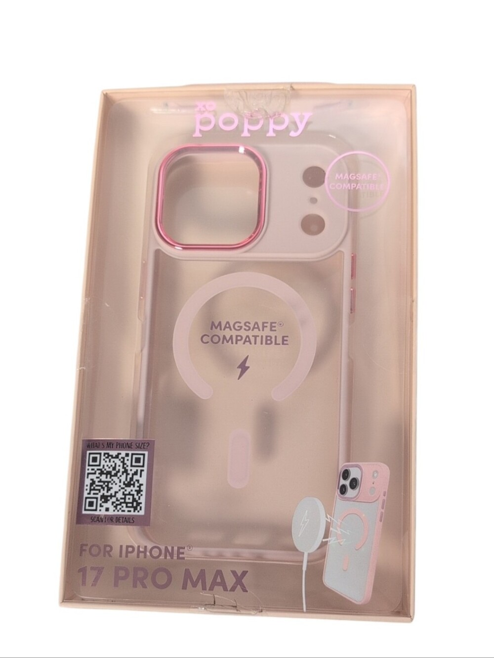 XO Poppy Blush/Rose Gold Pink iPhone 17 Pro Max Phone Case